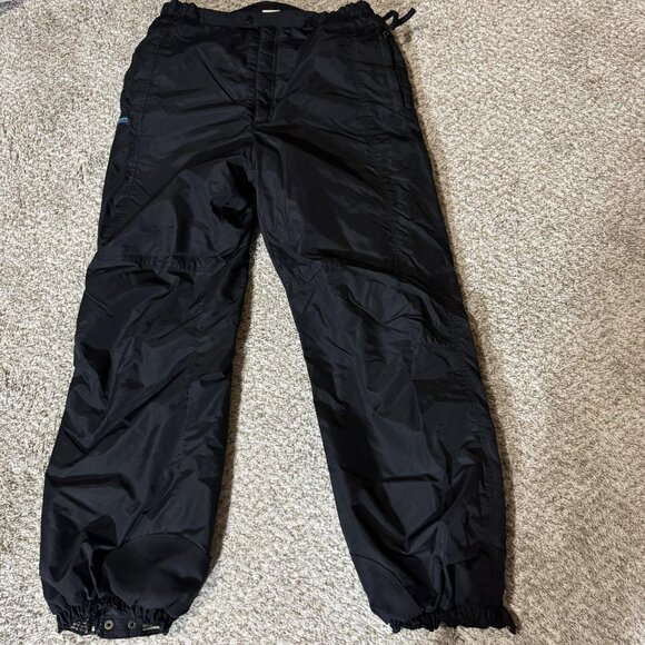 Columbia Snow Ski Pants Womens Medium Black Insulated Zip Ankle Reinforced Cuffs - Picture 1 of 11